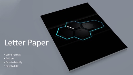 Creative Black Tech Letter